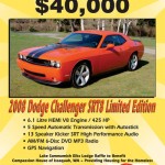 2008 Dodge Challenger SRT8 Raffle