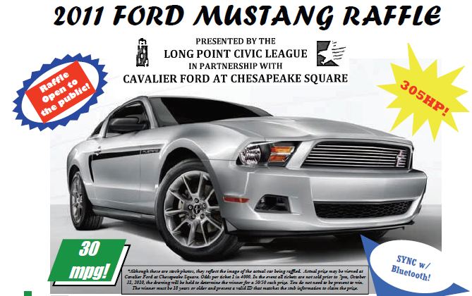 2010 Ford mustang raffle #9