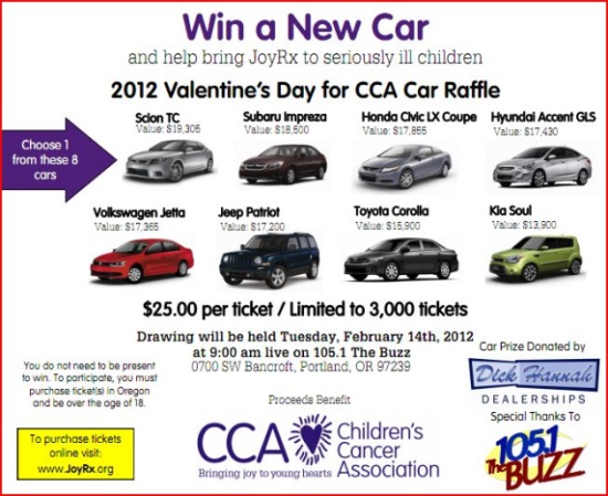 1 of 8 cars Children's Cancer Association