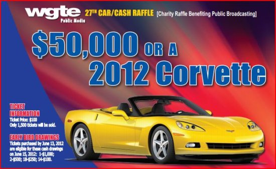 WGTE 2012 Corvette Raffle 