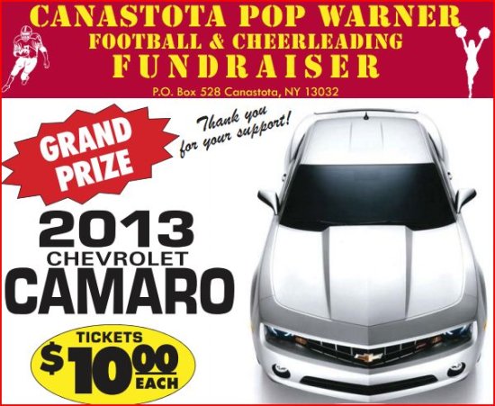 Canastota Pop Warner  2012 -2013 Camaro.Flyer 