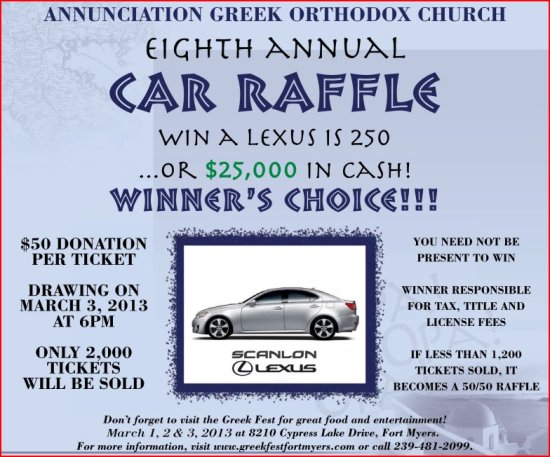 Annunciation Greek Orthodox Church- Greek Fest -Flyer  