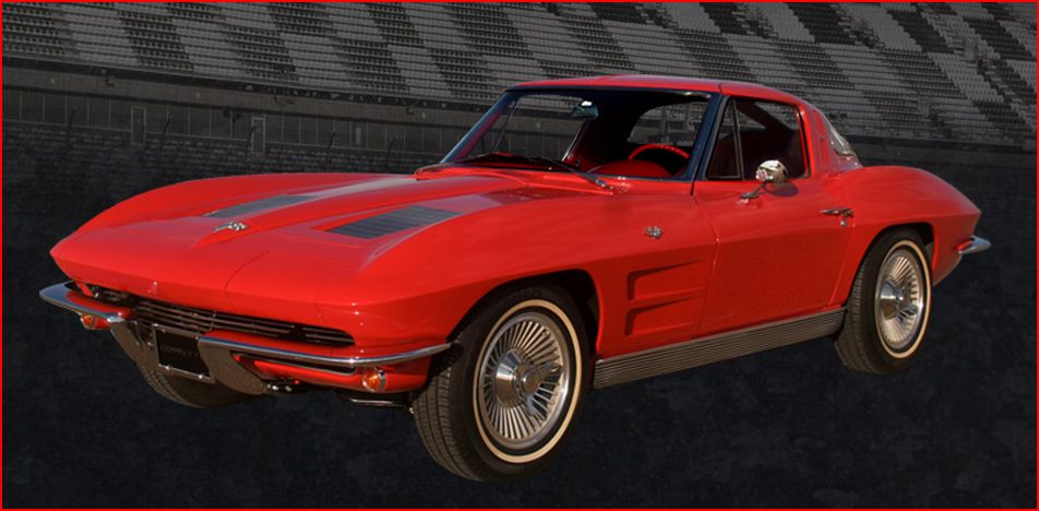 Ronald Mcdonald Charities of the Central Valley - 1963 Split Window Vette - left side bleachers -BB-