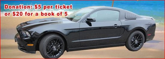 Notre Dame de la Mer Parish 10- 19-2014 raffle - 2014 Mustang -left side