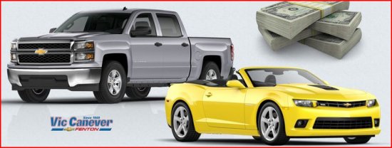 Fenton Regional Chamber of Commerce 8-09-2014 raffle - 2014 Silverado or Camaro SS or $30,000 Cash - Flyer.part