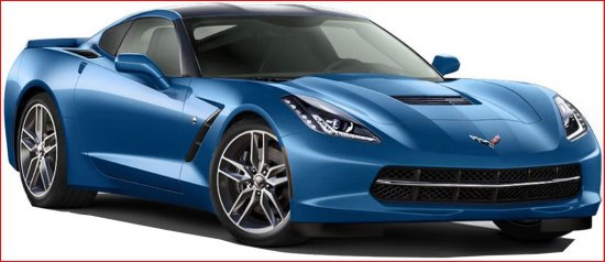 St. Cecilia Church 9-01-2014 raffle - 2014 Corvette Stingray Coupe Z51or $40,000 CASH - rt. front.Large