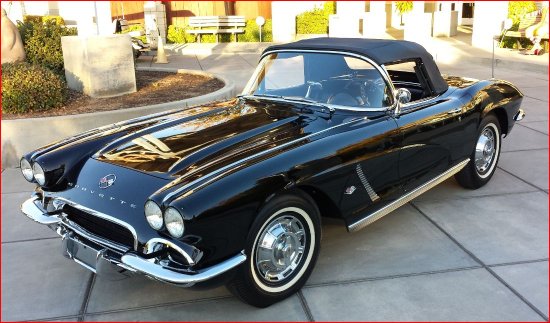 Ronald McDonald House Charities of the Central Valley.11-8-2014 raffle - 1962 Corvette Conv - left side top up clean