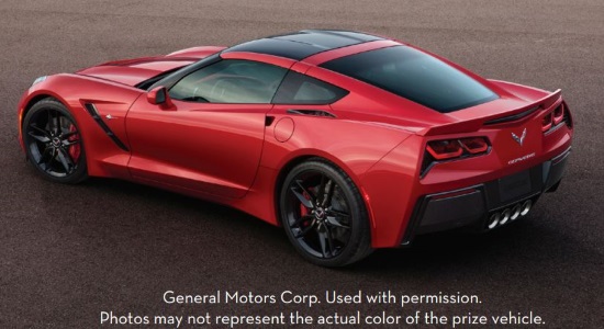 Easter Seals Michigan 4-18-2015 raffle - 2015 Corvette and $50,000 Cash - left rear