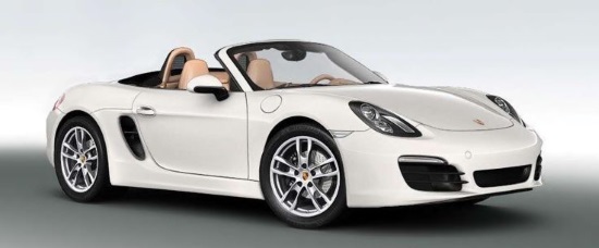 Keeneland Concours d’Elegance 7-18-2015 raffle - 2015 Porsche Boxster - right side top dn.