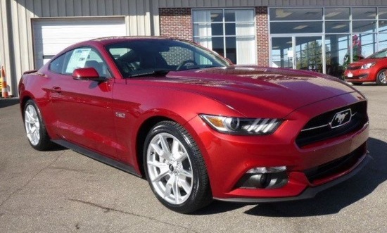 St. Michaels School 9-27-2015 raffle - 2015 Mustang GT or $25,000 cash - right front