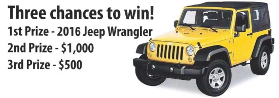 Catholic Schools of Broome County 12-29-2015 raffle - 2016 Jeep Wrangler Sport - left front