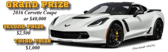 McQuaid Jesuit 3-18-2016 raffle - 2016 Corvette Coupe or $40,000 Cash - left side