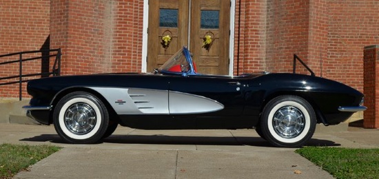 St. Bernard Church 8-20-2016 raffle - 1961 Corvette Convertible - left side