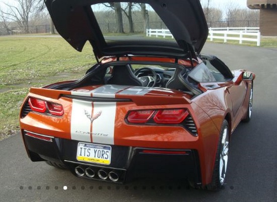 St. Jude the Apostle Church10-23-2016 raffle - 2016 Corvette Stingray Convertible or $40,000 Cash - rear hatch 