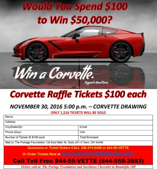 portage-foundation-11-30-2016-raffle-win-a-2016-corvette-stingray-or-50000-in-cash-flyer-