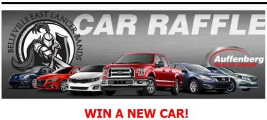 belleville-east-marching-lancers-band-12-08-2016-raffle-choose-a-2017-ford-mazda-volkswagen-or-15000-cash-poster-