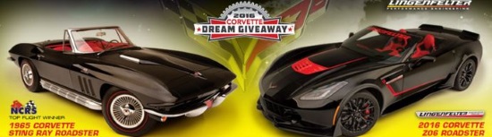 Corvette Dream Giveaway 12-28-2016 Giveaway - 1965 Corvette Stingray Roadster, 2016 Z06 Roadster Plus $50,000 for Taxes - chopped posted