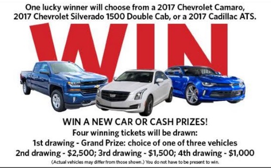 mountain-states-foundation-1-27-2017-raffle-choose-a-2017-chevy-camaro-silverado-1500-or-cadillac ATS