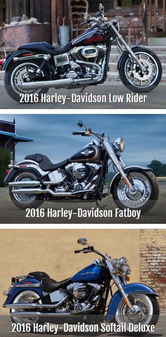 BADD 8-27, 10-15, 1-07-2016 raffle - 2016 Harley-Davidson Low Rider, Fatbob, Fatboy, Softail or Switchback - Three softail deluxe #2 