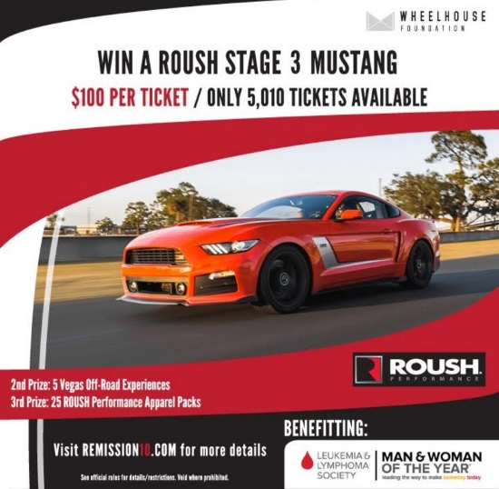 Wheelhouse Foundation 5-31-2017 raffle - 2016 ROUSH Stage 3 Mustang - Flyer 