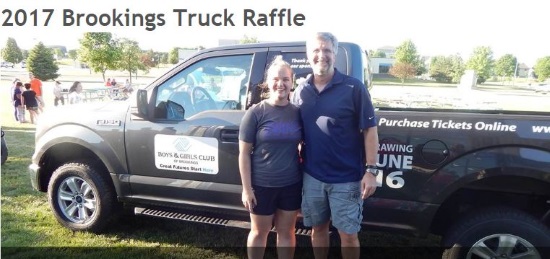 Boys & Girls Club of Brookings 6-21-2017 raffle - 2017 Ram 1500 Quad Cab 4x4 or $15,000 Cash - two people 