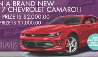 GEMZ Community Development 6-16-2017 raffle - 2017 Chevrolet Camaro -