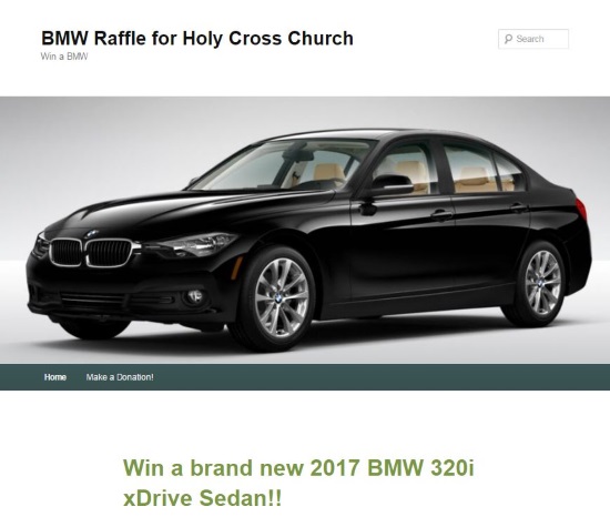 Holy Cross Church 6-18-2017 raffle - 2017 BMW 320i xDrive Sedan - Poster 