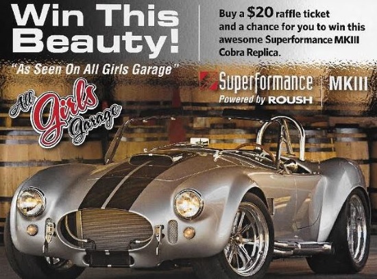 Ohio Cobra Club 6-24-2017 raffle - Superformance Mark III Cobra Roadster replica - Poster 