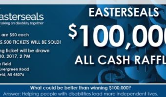 easter seals - 6-10-2017 raffle - Choose your vehicle with $100,000 CASH Prize - Poster