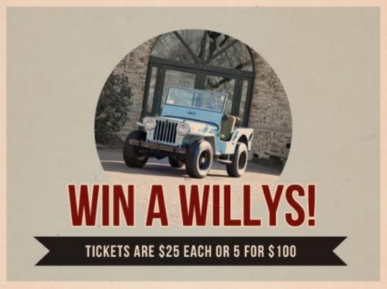 Larz Anderson Auto Museum 7-23-2017 raffle - 1948 Willys CJ-2A - poster 