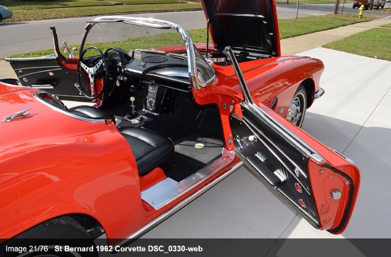 Saint Bernard Catholic Church 8-19-2017 raffle - 1962 Corvette Convertible, 327-340 HP - right .side door open.#2 