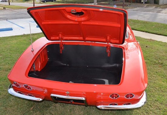 Saint Bernard Catholic Church 8-19-2017 raffle - 1962 Corvette Convertible, 327-340 HP - trunk 