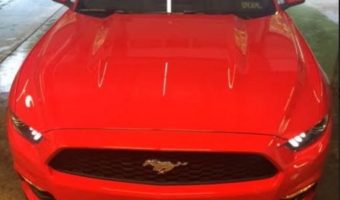 Holy Trinity Catholic School, 9-09-2017 raffle - 2017 Red Ford Mustang - Front