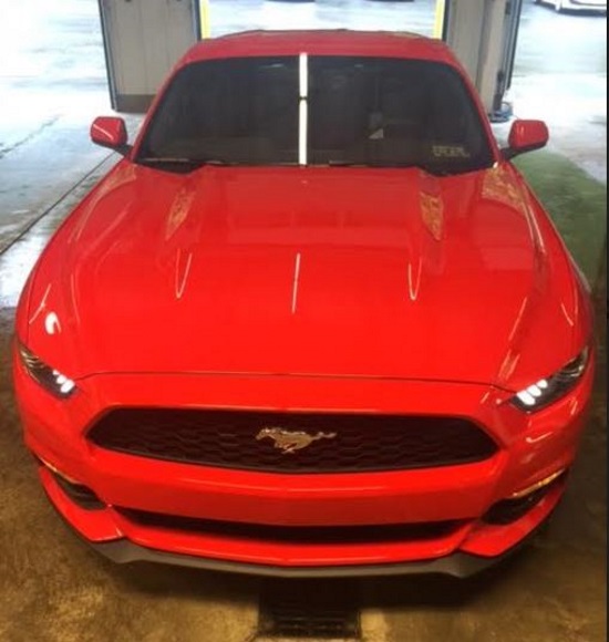 Holy Trinity Catholic School, 9-09-2017 raffle - 2017 Red Ford Mustang - Front 