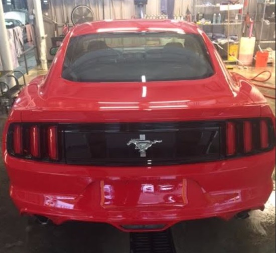 Holy Trinity Catholic School, 9-09-2017 raffle - 2017 Red Ford Mustang - Rear 