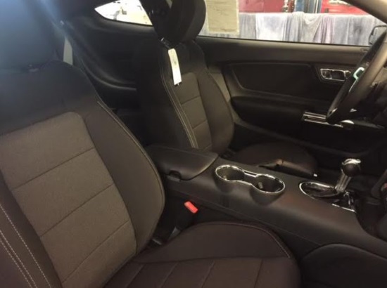 Holy Trinity Catholic School, 9-09-2017 raffle - 2017 Red Ford Mustang - interior seats console 