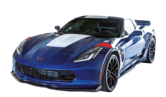 St. Anthony of Padua Church & Schools 9-16-2017 raffle - 2018 Grand Sport Corvette Coupe or $65,000 Cash - left front