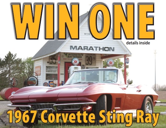 Col. Crawford Athletic Booster Club 4-21-2018 raffle - 1967 Corvette Convertible or $40,000 - Poster 