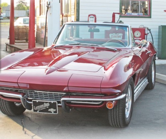 Col. Crawford Athletic Booster Club 4-21-2018 raffle - 1967 Corvette Convertible or $40,000 - left front 