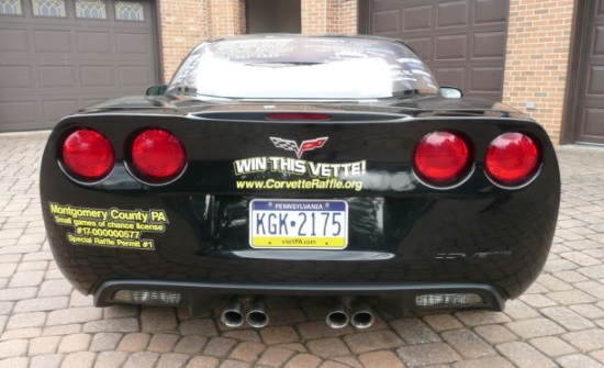 Corvette Enthusiasts Community Foundation 10-12-2017 raffle - 2006 Corvette Coupe -rear 