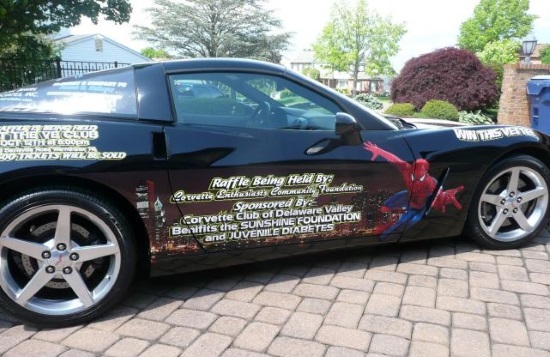 Corvette Enthusiasts Community Foundation 10-12-2017 raffle - 2006 Corvette Coupe - right side graphic 