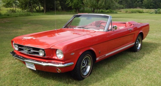 Rotary Club of St. Michaels 10-11-2017 raffle - 1965 Mustang Convertible or $20,000 Cash - top dn left front 