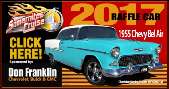 Somernites Cruise, Inc 10-28-2017 raffle - 1955 Chevrolet Bel Air & Trailer - Poster 