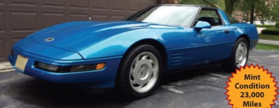 St. Dominic Church, OH 10-21-2017 raffle - 1992 Chevy Corvette Convertible - left front car only 