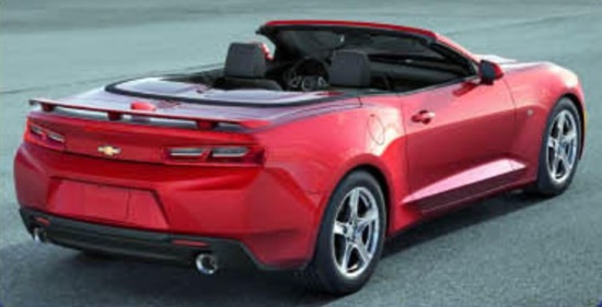 York Rotary Club 10-14-2017 raffle - 2017 Chevy Camaro Convertible - right rear 