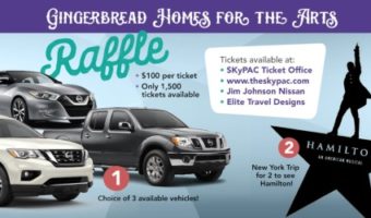 Southern Kentucky Performing Arts Center 11-17-2017 raffle - 2017 Nissan Maxima, Frontier or Pathfinder or Trip to NY City - Poster