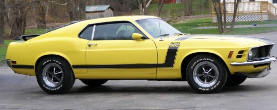 Variety - Children’s Charity of Buffalo 11-17-2017 raffle - 1970 Ford Mustang Boss 302 - right side 