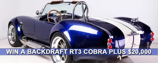 Ronald McDonald House Charities of the Central Valley 12-01-2017 drawing - Backdraft RT3 Cobra Replica and $20,000 cash - left rear 