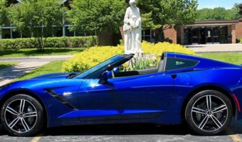 Christian Brothers Academy 1- 12-2018 raffle - 2017 Admiral Blue Corvette Stingray Coupe - left side