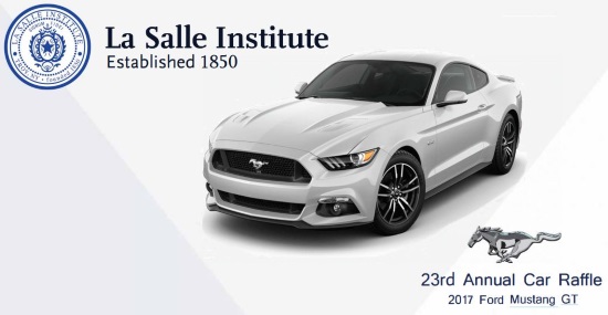 La Salle Institute 1-09-2018 raffle - 2017 Ford Mustang GT - car logo 